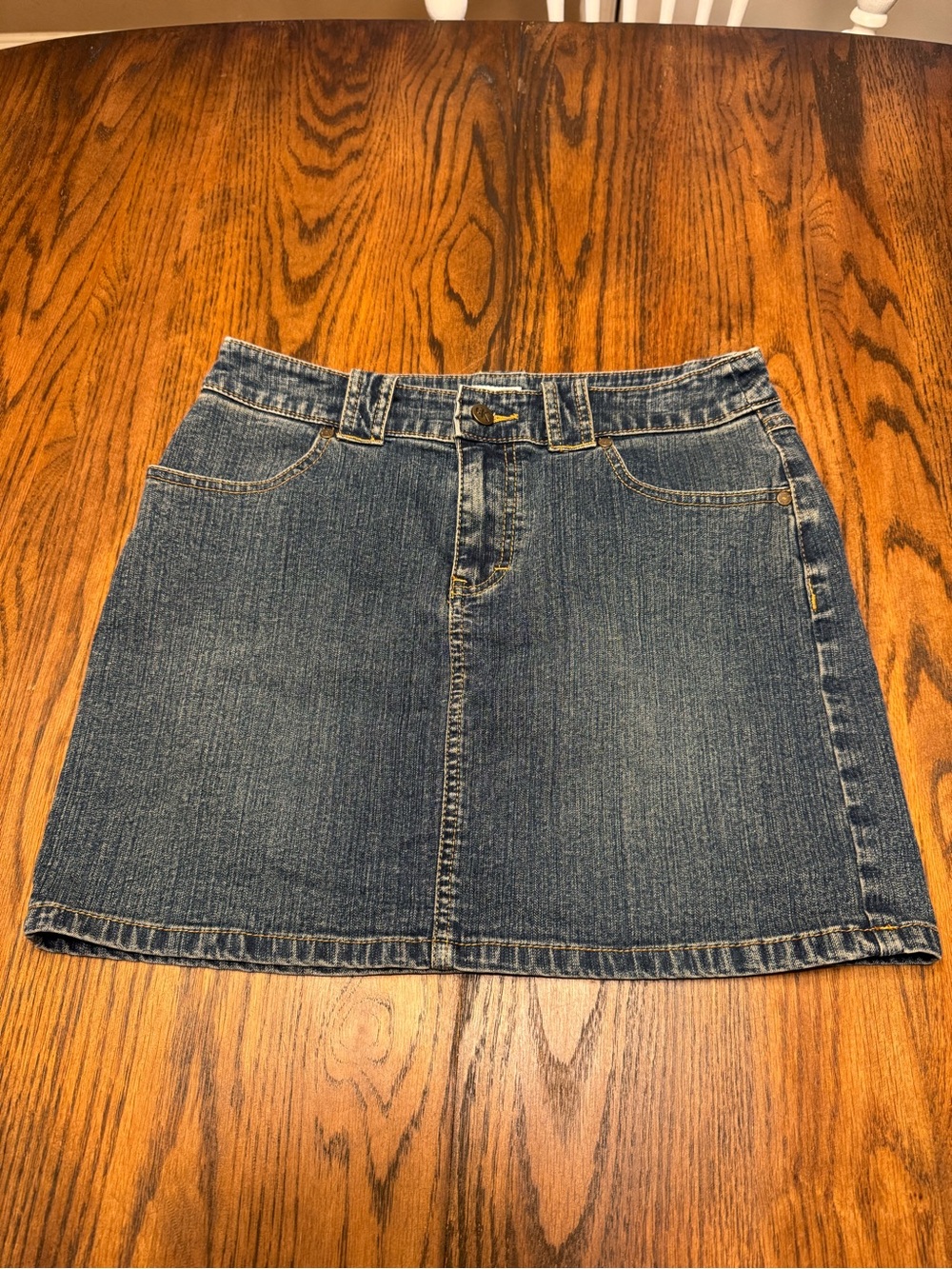 Calvin Klein Women's Mini Skirt Size 5 Blue Jean Denim